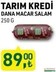 TARIM KREDİ DANA MACAR SALAM 250 G